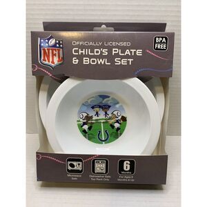 NFL Indianapolis Colts Child's‎ Plate And Bowl Set NFL kids